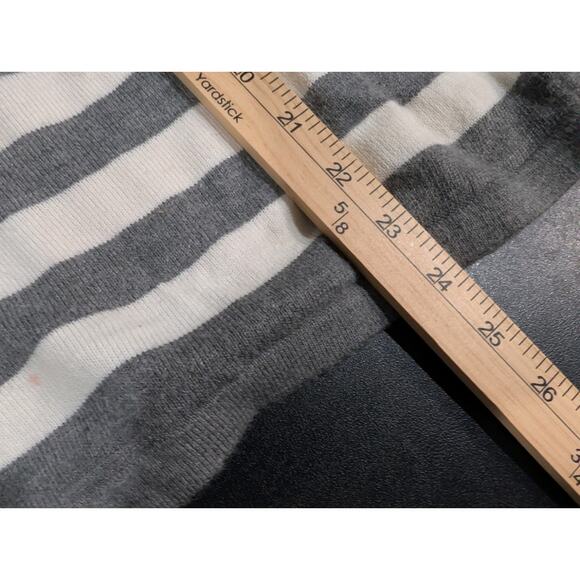 Democracy Women’s Sweater Preppy Striped Shirt Size Large Elbow Patch Yellow EUC - Picture 9 of 14